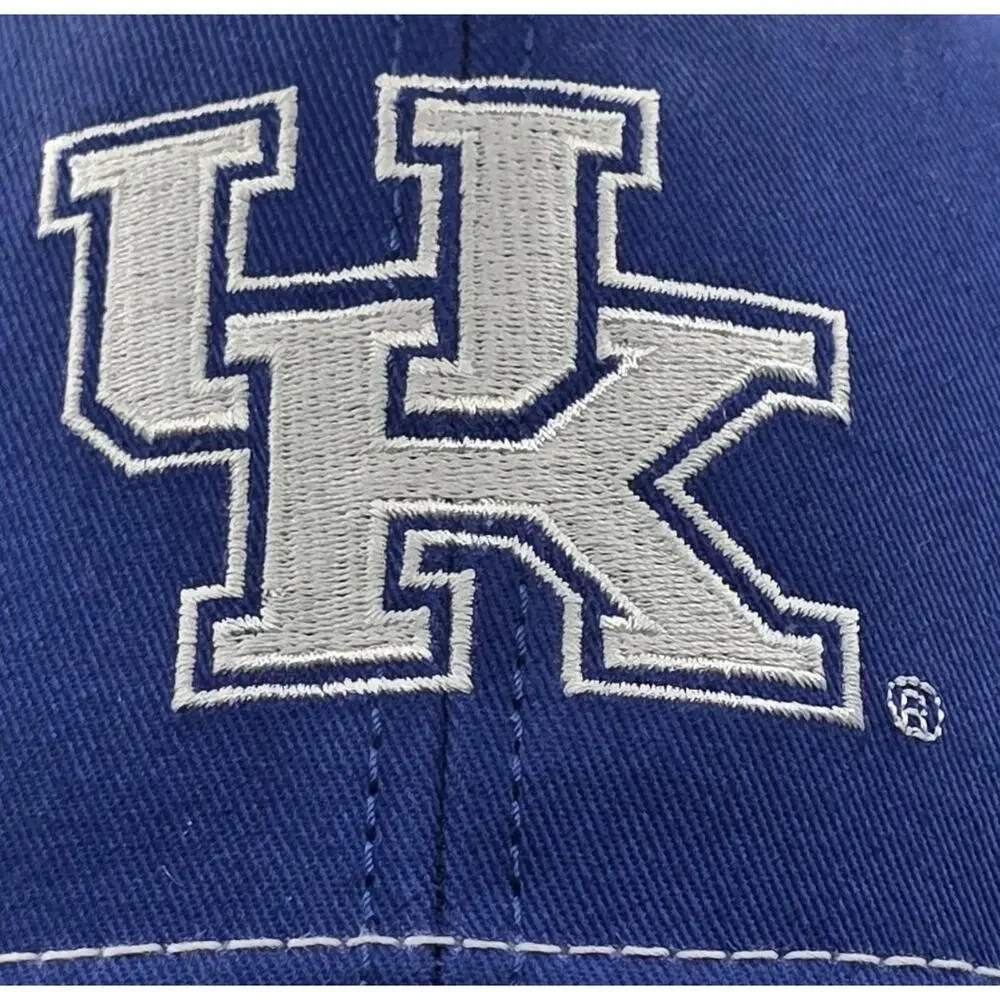 UK University Of Kentucky Wildcats Blue Snapback Cap White Mesh Trucker Hat NCAA